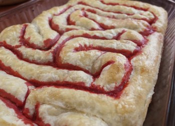 Sausage Stuffed Pastry Guts from Kitchen Overlord's Dead Delicious Cookbook