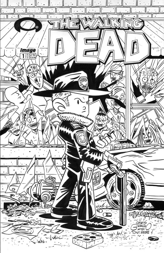 12 Free Walking Dead Coloring Pages + 12 Colorable Character Chibis