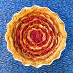 Kitchen Overlord 's Pear and Raspberry Bullseye Pie